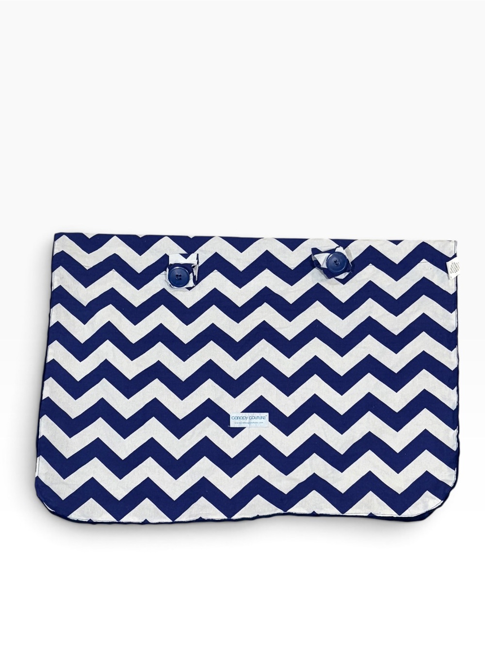 Canopy Couture Navy White Chevron Baby Car Seat Canopy Cover Cotton